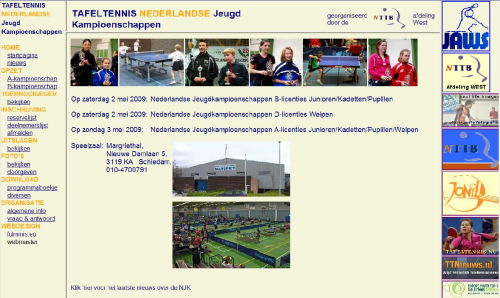 Nieuwe site voor NJK (Bron: NTTB-West)