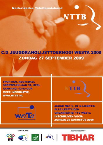 Zo. 27 september 2009: 1e CD Jeugdranglijsttoernooi in Heel