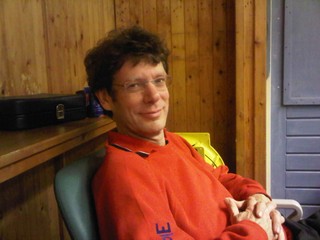 Wim Jagers bekijkt relaxed de wedstrijd van Nadia