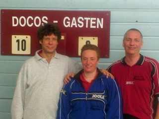 Docos H3 (Wim, Nadia en Peter) winnen 10-0 van Sett 1