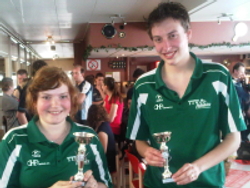 C-Poule 3e plaats: Laurens Langeveld (Papendrecht) & Michelle van der Spek (Papendrecht)
