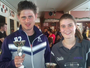C-Poule 1e plaats: Kelvin Heemstra (Taverzo) & Lisanne van Rooijen (Taverzo)
