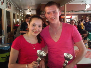 B-Poule 2e plaats: Ruud Vork (Treffers-R) & Esther van de Haak (Treffers-R)