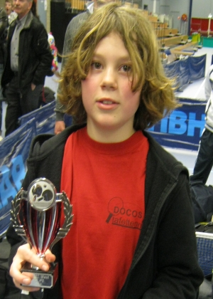 Jonathan en zijn 2e prijs van de Troostronde