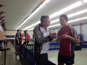 Max gecoached door Manfred die niet speelde, maar zeker (met coachen) een belangrijke bijdrage wist te leveren