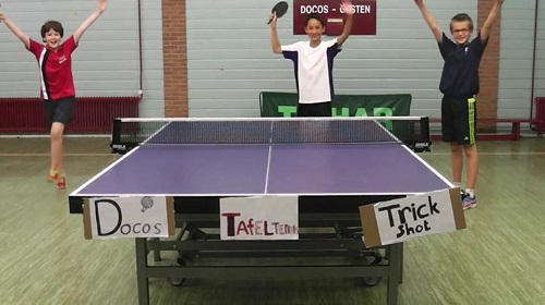 Deze trickshots zijn bedacht èn uitgevoerd door: Jelle van Kampen, Yoeri Veltink, Casper Plomp & coach Kento Nomura Deze trickshots zijn bedacht èn uitgevoerd door: Jelle van Kampen, Yoeri Veltink, Casper Plomp & coach Kento Nomura