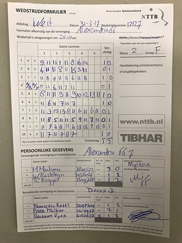 Wed 09 20.00 12127 Alexandria '66 7 - Docos H3 (5-5)