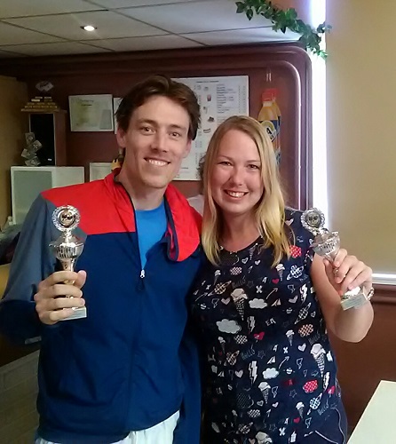 Poule A, 2e plaats: Sander van der Heiden + Samenda Schipper Poule A, 2e plaats: Sander van der Heiden + Samenda Schipper