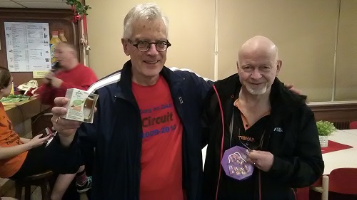 Poule C, gedeelde 3e plaats voor Cees Taams en Wim Vreeburg